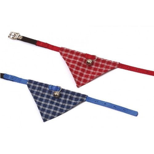 Karlie 63599 Art Sportiv Halsband mit Tuch und Gl&ouml;ckchen, 36 cm, blau