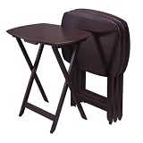 Winsome Wood TV Table, Dark Espresso Finish, Set of 4