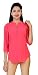 Comix Imported Georgette Fabric Solid 3/4 Sleeves Women
