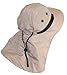 Tropic Hats Kid/Child Wide Brim Mesh Summer Cap W/Neck Flap (One Size)
