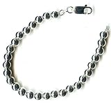 Sterling Silver Continuous Bead (6mm) Chain Bracelet by SilverChicks - 8 inches
