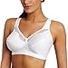 Exquisite Form 5100535 FULLY Cotton Soft Cup Wireless Full-Coverage Bra with Back Closure & Lace