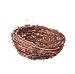 8.5" Sugared Fruit Natural Fiber Snow Flocked Bird's Nest Christmas Decoration