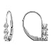 10k White Gold Diamond 3-Stone Earrings (1/4 cttw, H-I Color, I2-I3 Clarity)