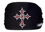 Schampa Mini Doo-Z Cross Tail Jeweled Headwear (Black, One Size)