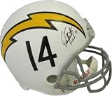 Dan Fouts Autographed/Hand Signed San Diego Chargers Full Size Deluxe Replica Helmet TB White HOF 93