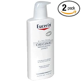 Eucerin Moisturizing Lotion, Original, 16.9 fl oz (500 ml) (Pack of 2)