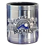 Colorado Rockies Stainless Steel Can Cooler - MLB Baseball Fan Shop Sports Team Merchandise