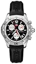Tag Heuer Aquaracer Mens Black Rubber Strap Black Dial Stainless Steel Quartz Chronograph Watch CAF1110.FT8010