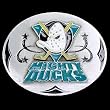 Anaheim Mighty Ducks Enameled Belt Buckle - NHL Hockey Fan Shop Sports Team Merchandise