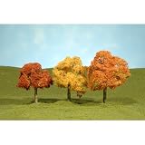 Bachmann Trains 2 - 1/2" - 3 - 1/2" Autumn Walnut Trees - 3 Per Box
