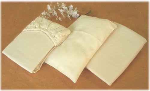 Three-piece set of the cover fit Linen &amp; pillow cover over weave superimposed double gauze Nari-out studio Itsuki Japanese-made with no additives