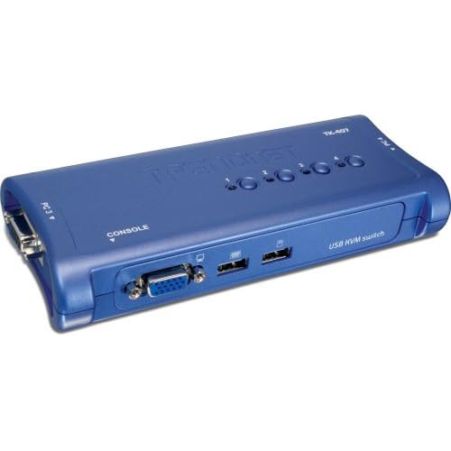 Commutateur KVM TRENDNETTK407KBLEU4PORTS