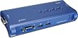TRENDnet 4-Port USB 2.0 KVM Switch and Cable Kit TK-407K (Blue)