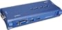 TRENDnet 4-Port USB 2.0 KVM Switch and Cable Kit TK-407K (Blue)
