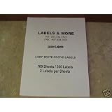 200 4.625 Blank CD DVD Label Sticker by