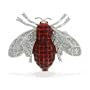 Bling Jewelry Lauren G Adams Gold Plated Garnet Color Pave CZ Bumblebee Pin Brooch
