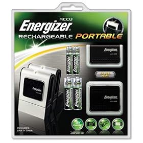 Energizer Portable Charger with 2x AA 2500mAh and 2x AAA 1000mAh batteries