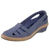 Grasshoppers Ladies Avery Closed Toe Wedge by Grasshoppers