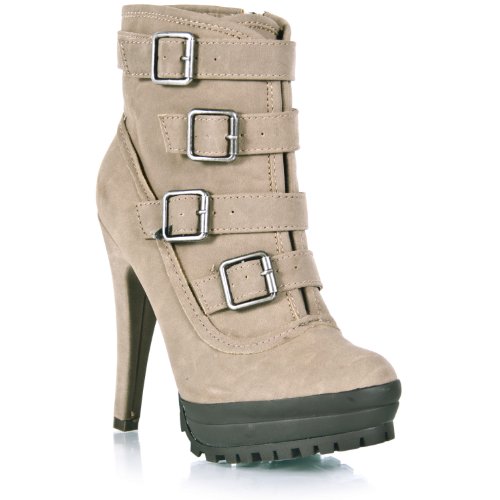 Anne Michelle Wildcat-01 Buckle Hiker Bootie