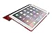 iPad Air 2 Case, Apple iPad Air 2 Smart Cover, rooCASE Optigon Ultra Slim Fit Thin Lightweight SmartShell PU Leather Folio Case Magnetic Auto Sleep Wake - Support 2n1 Stand for iPad 6, Red