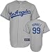 Manny Ramirez Jersey: Adult 2010 Majestic Road Grey Replica #99 Los Angeles Dodgers Jersey - X-Large