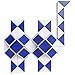 Mipartebo Magic Snake Ruler Cube Puzzles 72 Wedges Brain Teaser Twist Toys White and Blue