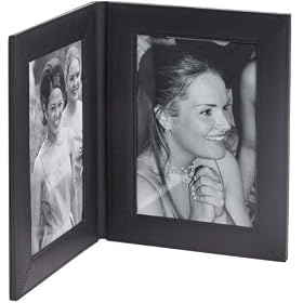 Clava Bridle Leather Double 5 X 7 Foldover Frame Business Accessories