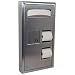 Bobrick 3579 ClassicSeries 304 Stainless Steel Surface Mounted Seat Cover, Sanitary Napkin Disposal and Toilet Tissue Dispenser, Satin Finish, 17-3/16" Width x 30-7/8" Height x 4-3/16" Depth