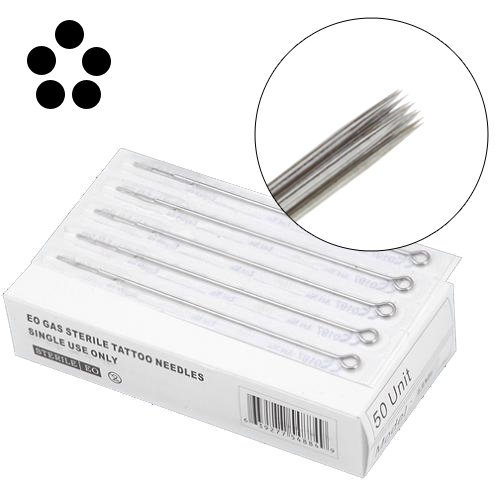 9 Super Tight Round Tattoo Needle on Bar - Pre-Sterilized