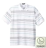 TOROY ポロシャツ(半袖) （ホワイト） （3L 4L 5L 6L）