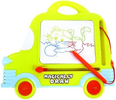 DaVinci Kids Color Palette Magnetic Drawing Board (Yellow - Car Shape)