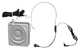 PYLE-PRO PWMA50S 50 Watts Portable Waist-Band Portable PA System with Headset Microphone, Rechargeable Batteries (Color Silver)