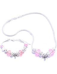 Turtle Charm Bracelet and Necklace Gift Set Girls Pandora Style