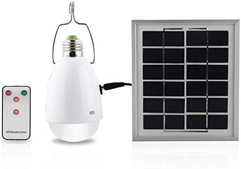 MAXZOLA® Ultra Bright LED Camping and Emergency Lantern (LongLife Built-in Powerbank, Portable Handheld Flashlight with dimmable 4 keys remote control)--Solar Panel and USB cable included