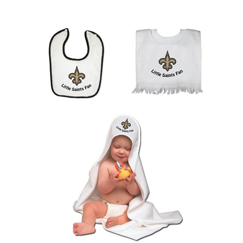 New Orleans Saints NFL Toddler Bib and Bath Set (3 PC Set)