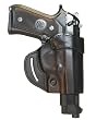 BLACKHAWK! Leather Compact Askins Black Holster