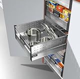 Blum Tandembox Interior Roll Out Slides D Height Single Wall 450mm (17 11/16) 100# Class Full Extention Kit Grey
