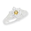 Sterling Silver Citrine Ring