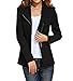Women's Autumn Oversize Slim Fit Bodycon Zipper Suit Coat Jacket Blazer Outwear