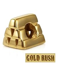 Sterling Silver Ohm Gold Rush Bead Charm AAT006