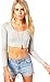 Vivian's Fashions Top - Crop Top, Long Sleeve