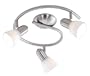 Eglo 88475A Dakar-1, Nickel/Alabaster, 3-Light Track Light Fixture