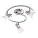 Eglo 88475A Dakar-1, Nickel/Alabaster, 3-Light Track Light Fixture