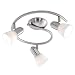 Eglo 88475A Dakar-1, Nickel/Alabaster, 3-Light Track Light Fixture