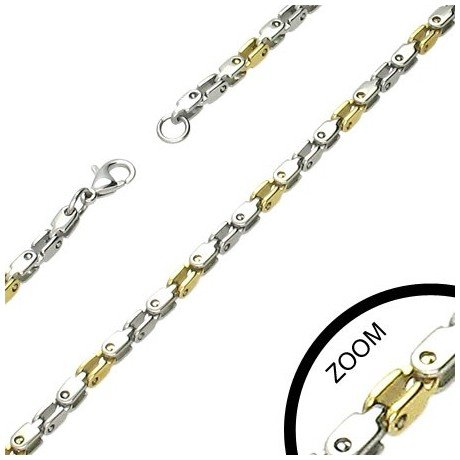 Jewellery Republic Two Colour Stainless Steel 