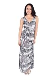 Multi Color Print Smock Empire-Waisted Criss Cross Sleeveless Top Maxi Dress