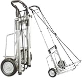 Clipper 770-3 Folding Equipment Cart with 400 lbs. Capacity 25/50in. Long Closed/Open