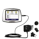 International Wall / AC Charger for the Garmin StreetPilot C580 - Gomadic Brand w/ TipExchange Technology