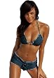 FLASHLIGHTS TRIANGEL BIKINI JEANS STYLE HOT PANTS, Gr.: 32